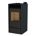 Poêle mixte hybride ventilé bois et granulés – BRONPI Hybrid 10 kW – Image 2