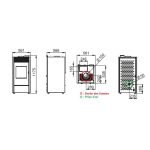 Poêle mixte hybride ventilé bois et granulés – BRONPI Hybrid 10 kW – Image 7