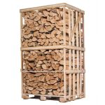 Palette de Bois de Chauffage Sec Étuvé 50 cm – 2,5 Stères (2,1 m³)