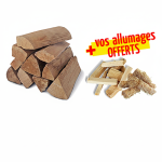 Lot de 3 Packs Bois de Chauffage 40 cm 6000 dm³ + Allume-Feux et Bois d'Allumage – Image 2