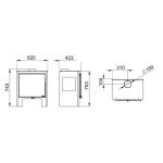 Poêle à bois 3 vitres raccordable – BRONPI Loreto 10 kW – Image 9