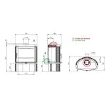 Poêle à bois raccordable en fonte – LA NORDICA Jennifer.16 7.7 kW – Image 3