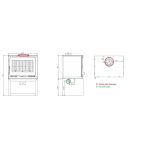 Poêle à bois raccordable avec bûcher – FIREMATIC Toronto – S 12.6 kW – Image 6